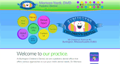 Desktop Screenshot of burlingtonchildrensdental.com